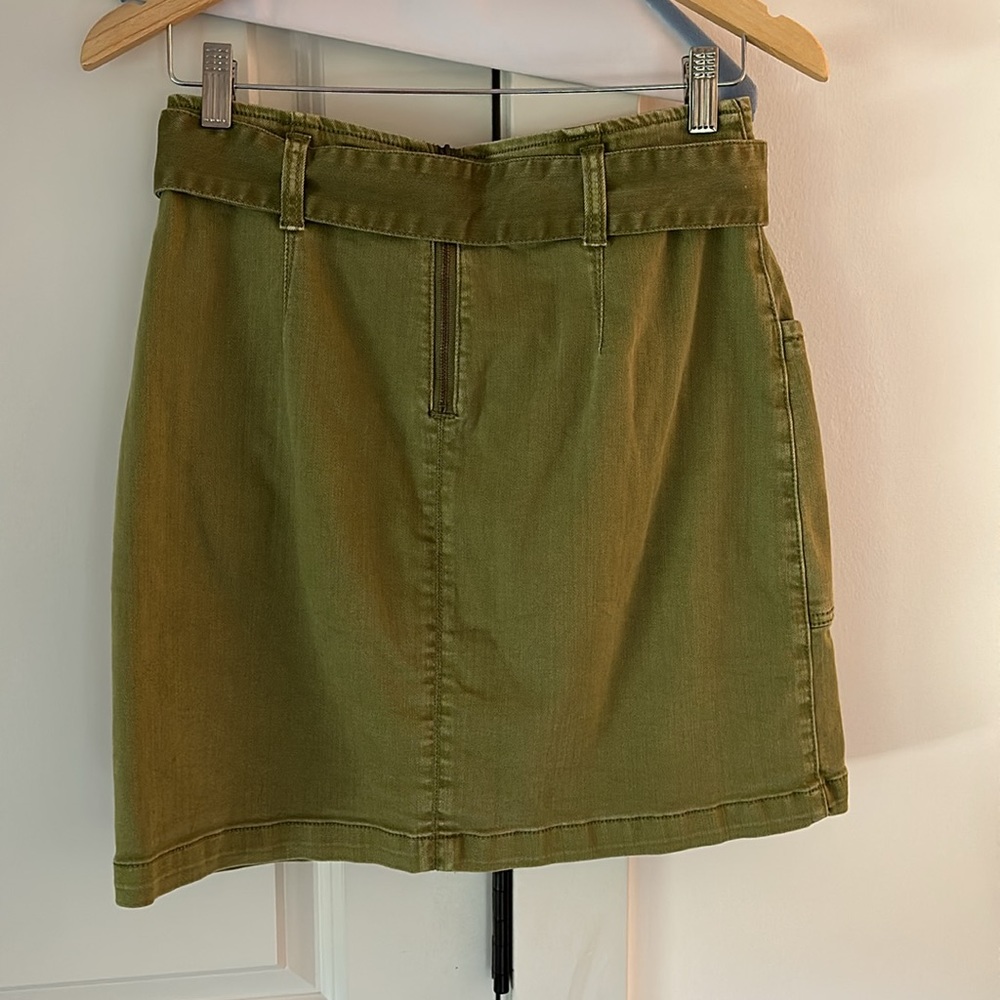 Anthropologie Belted Charlie Skirt Green - Picture 4 of 4